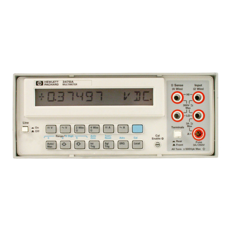 HP 3478A User manual