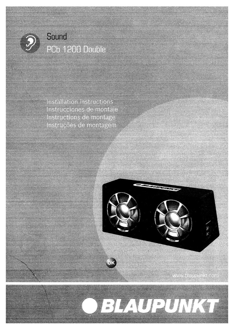Blaupunkt PCb 1200 Double installation instructions