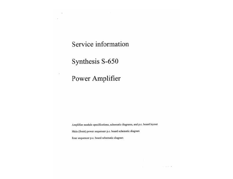 JBL Synthesis S650 Service information
