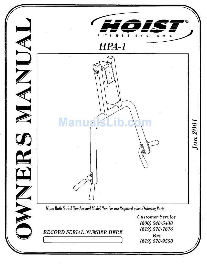 Hoist Fitness HPA-1 owner's manual