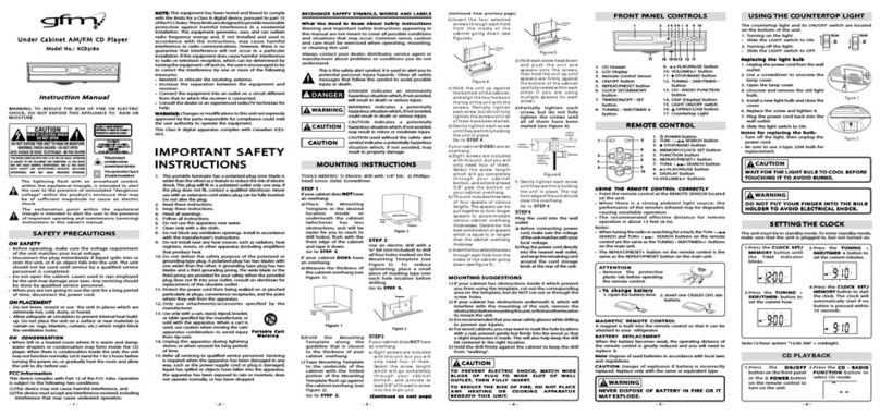 gfm KCD3180 instruction manual