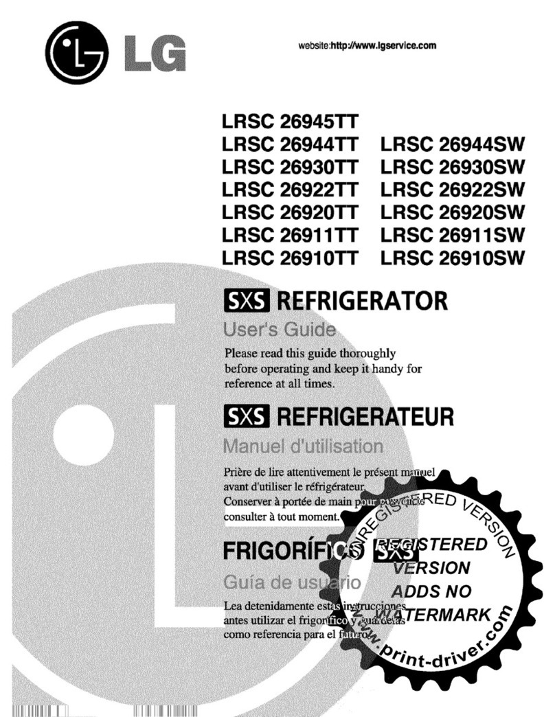 LG LRSC 26945TT, LRSC 26944TT, LRSC 26930TT, LRSC 26922TT, LRSC 26920TT, LRSC 26911TT, LRSC 26910TT, LRSC 26944SW, LRSC 26930SW,... User manual