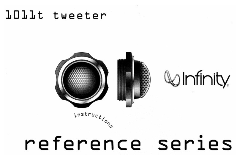 Infinity Reference 1011T User manual