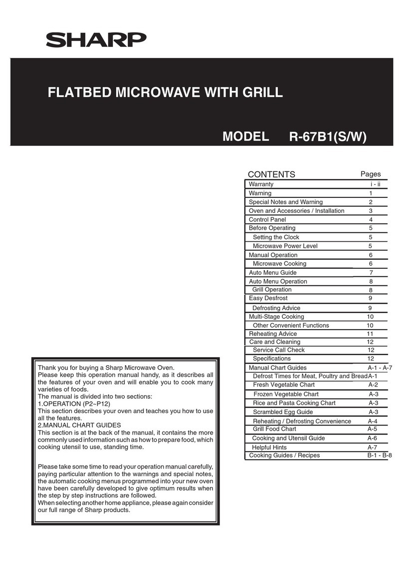 Sharp R-67B1S User manual Sharp R-67B1S User manual