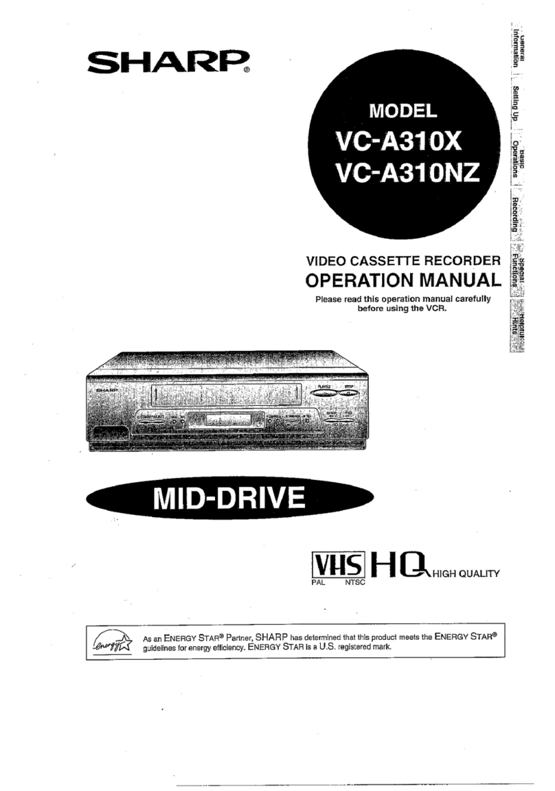 Sharp VC-A310X User manual