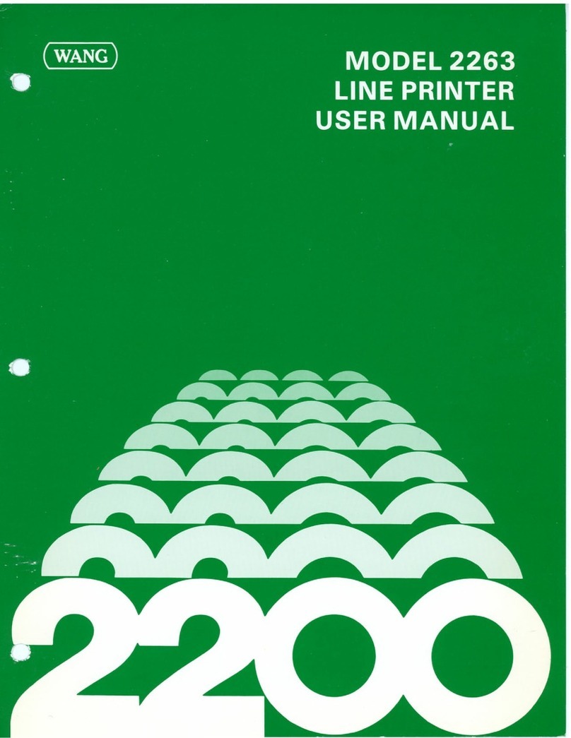 Wang 2263 User manual