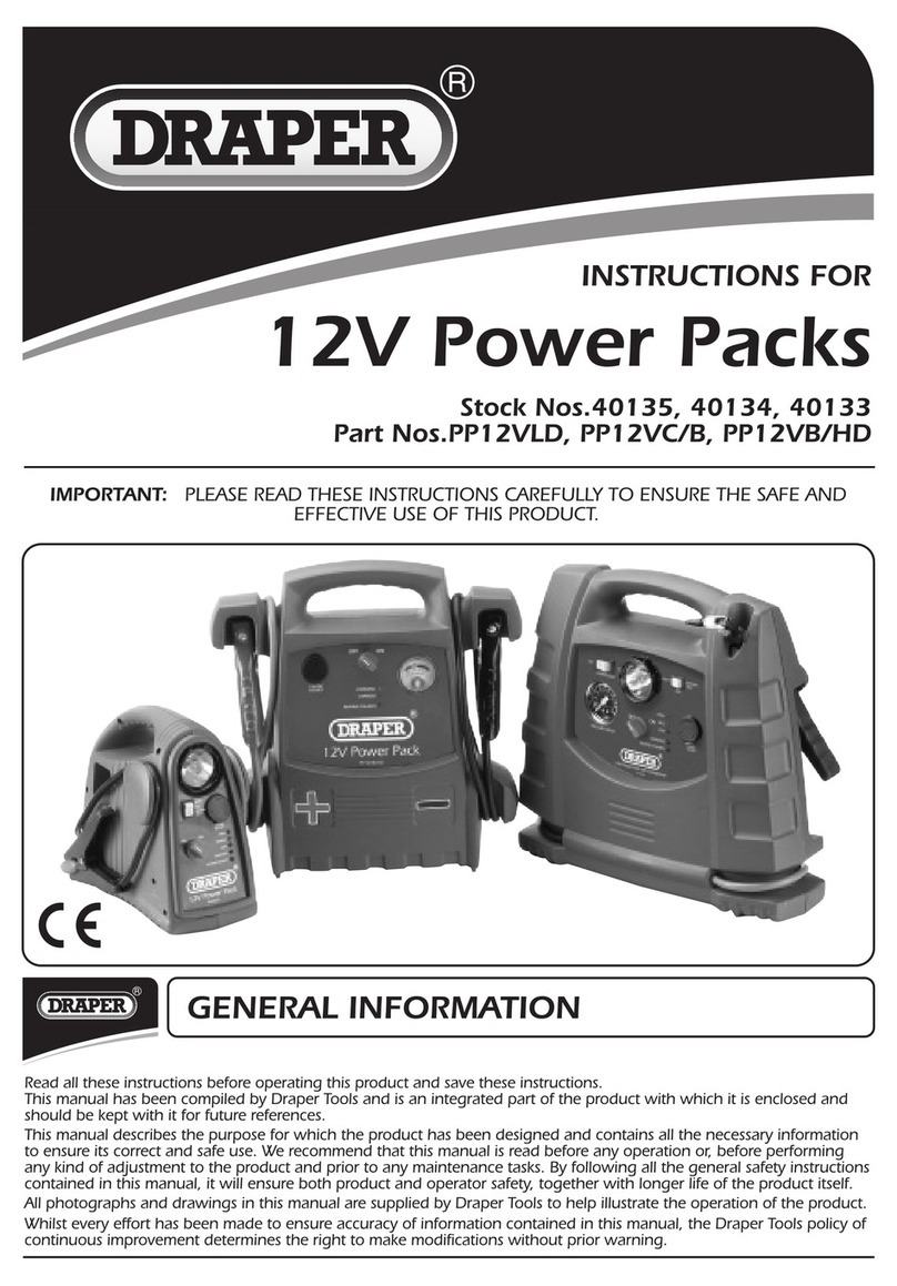 Draper PP12VLD instruction manual