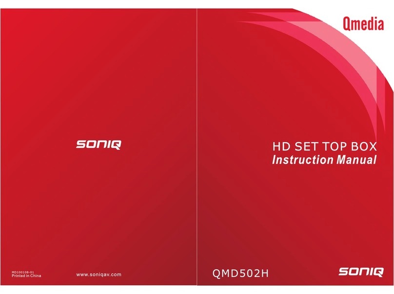 SONIQ Qmedia QMD502H instruction manual