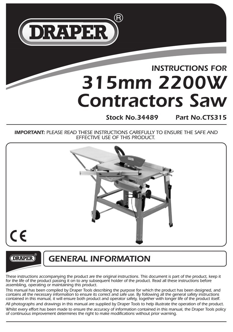 Draper CTS315 User manual