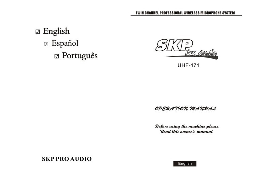SKP Pro Audio uhf-471 User manual
