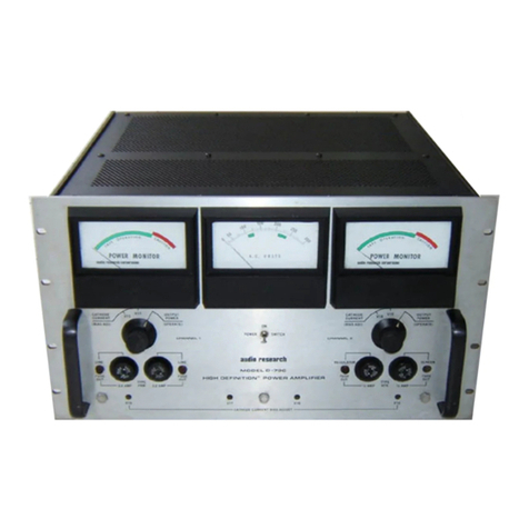 Audio Research D79 User manual