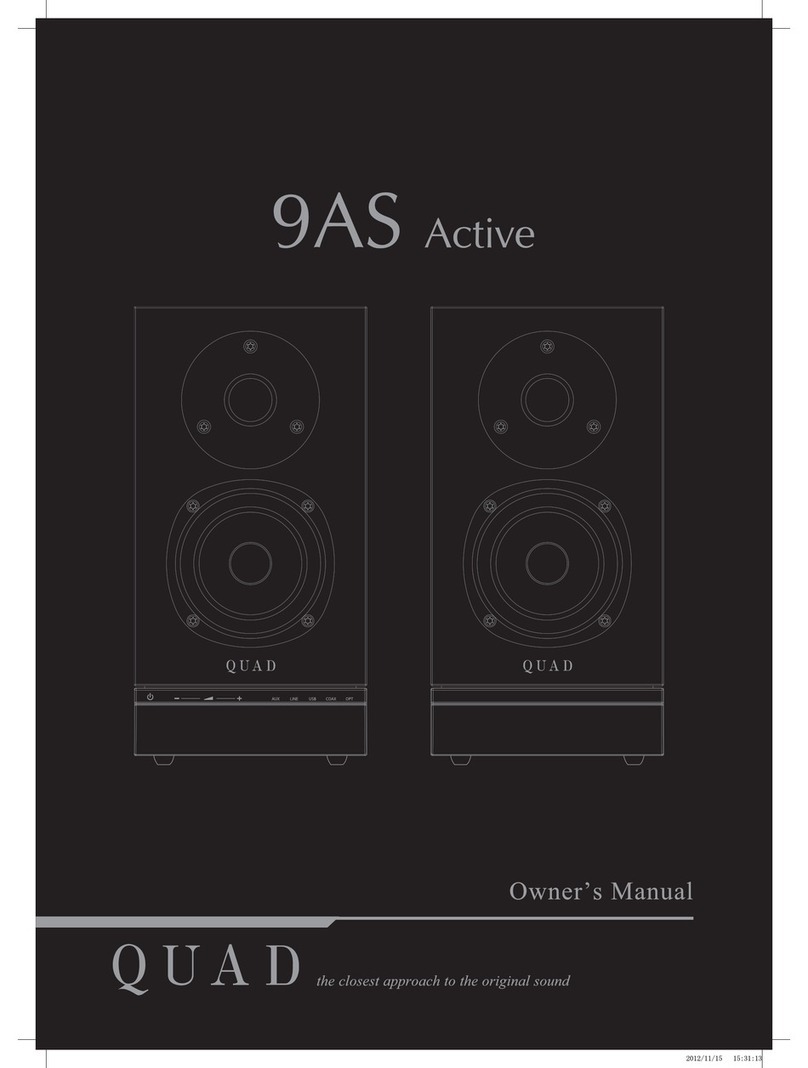 QUAD 9AS Active User manual