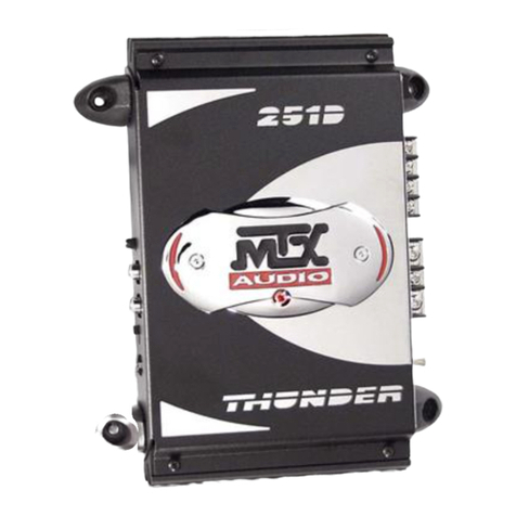 MTX Thunder 311D User manual MTX Thunder 311D User manual