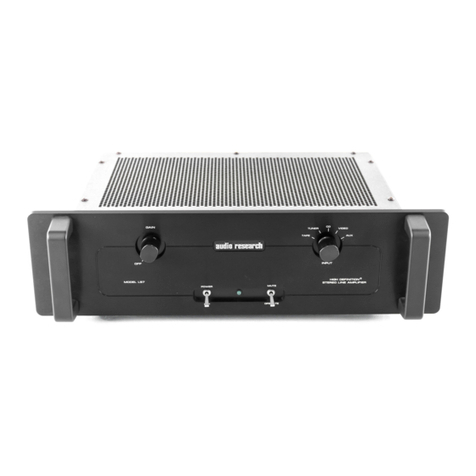 Audio Research LS7 User manual Audio Research LS7 User manual