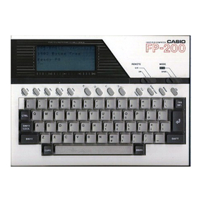 Casio FP-200 User manual