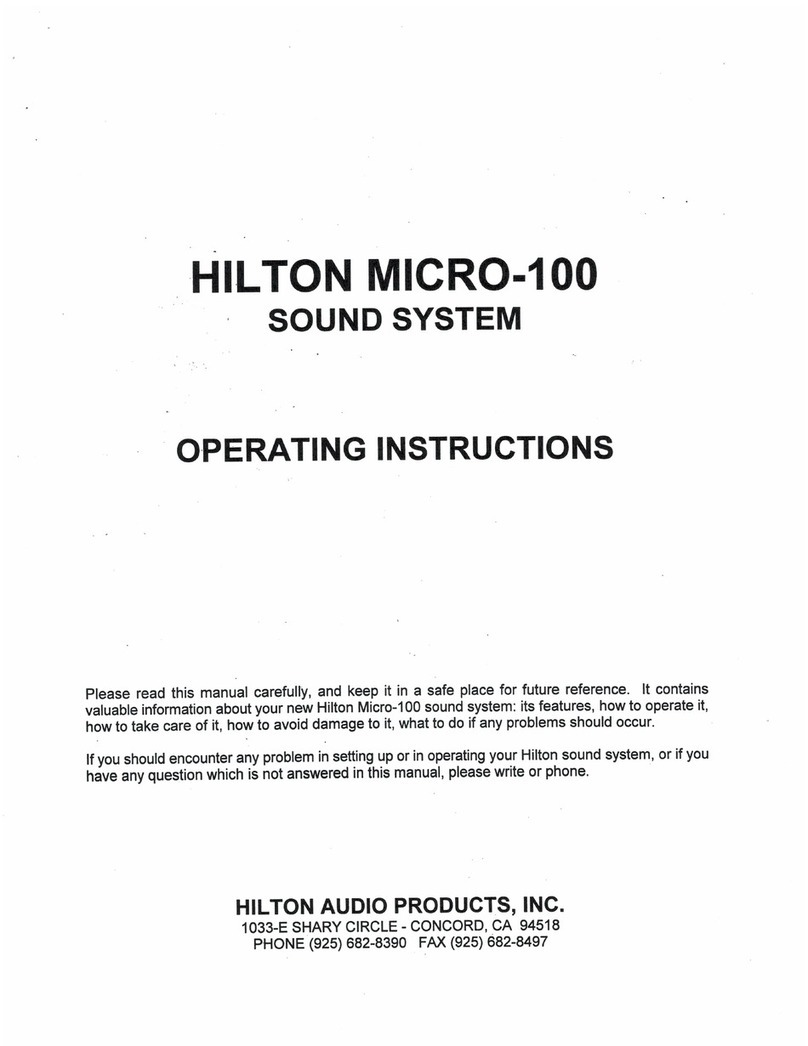hilton micro-100 operating instructions