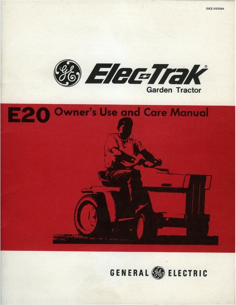 GE Elec-Trak E20 User manual