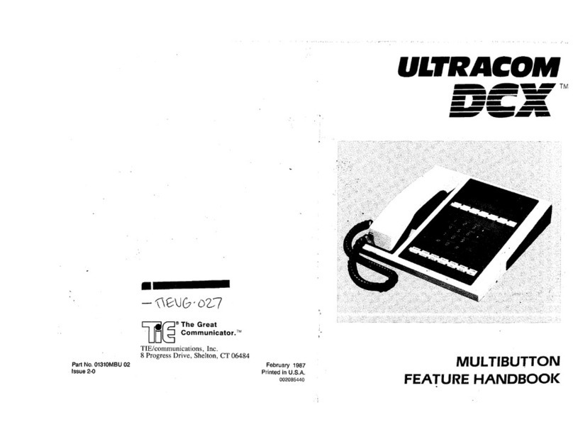 TIE Ultracom DCX Feature handbook