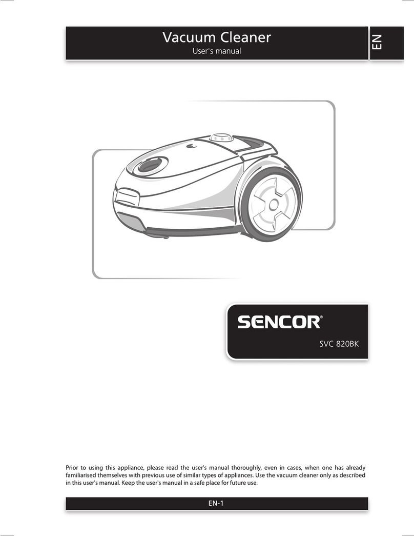 Sencor SVC 820BK User manual