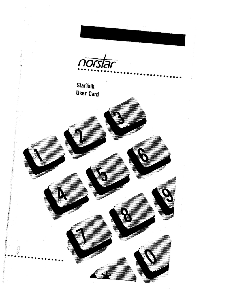 Norstar StarTalk Parts list manual