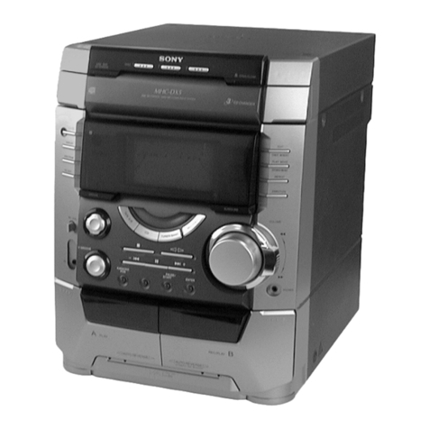 Sony HCD-BX9 User manual Sony HCD-BX9 User manual