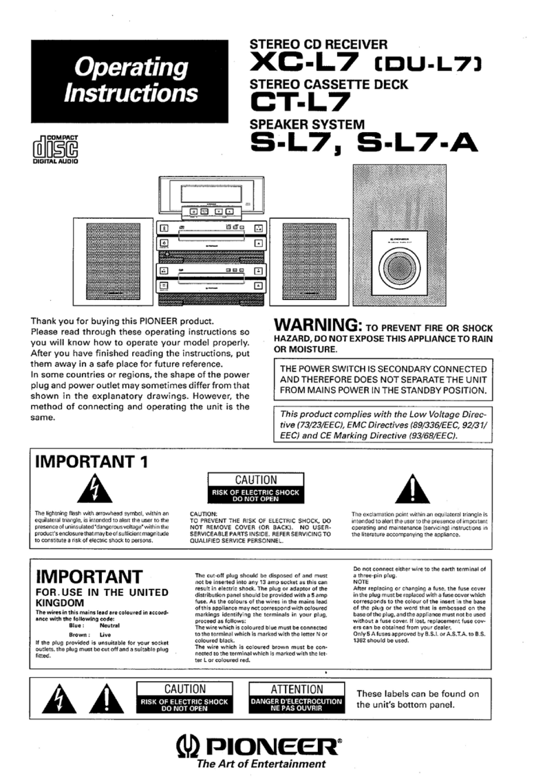 Pioneer XC-L7 User manual