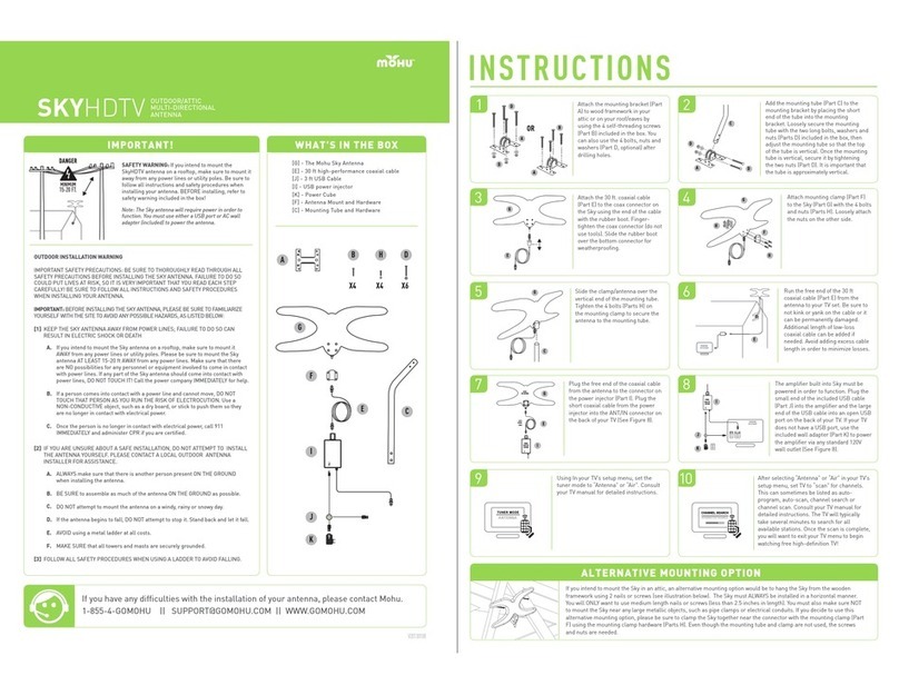 Mohu Sky 60 User manual