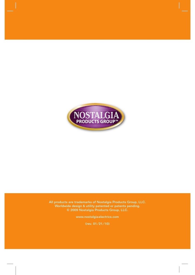 Nostalgia Electrics LIving Collection NGD200 Instructions and recipes