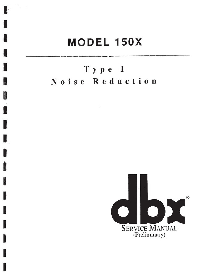 dbx 150X Type I User manual