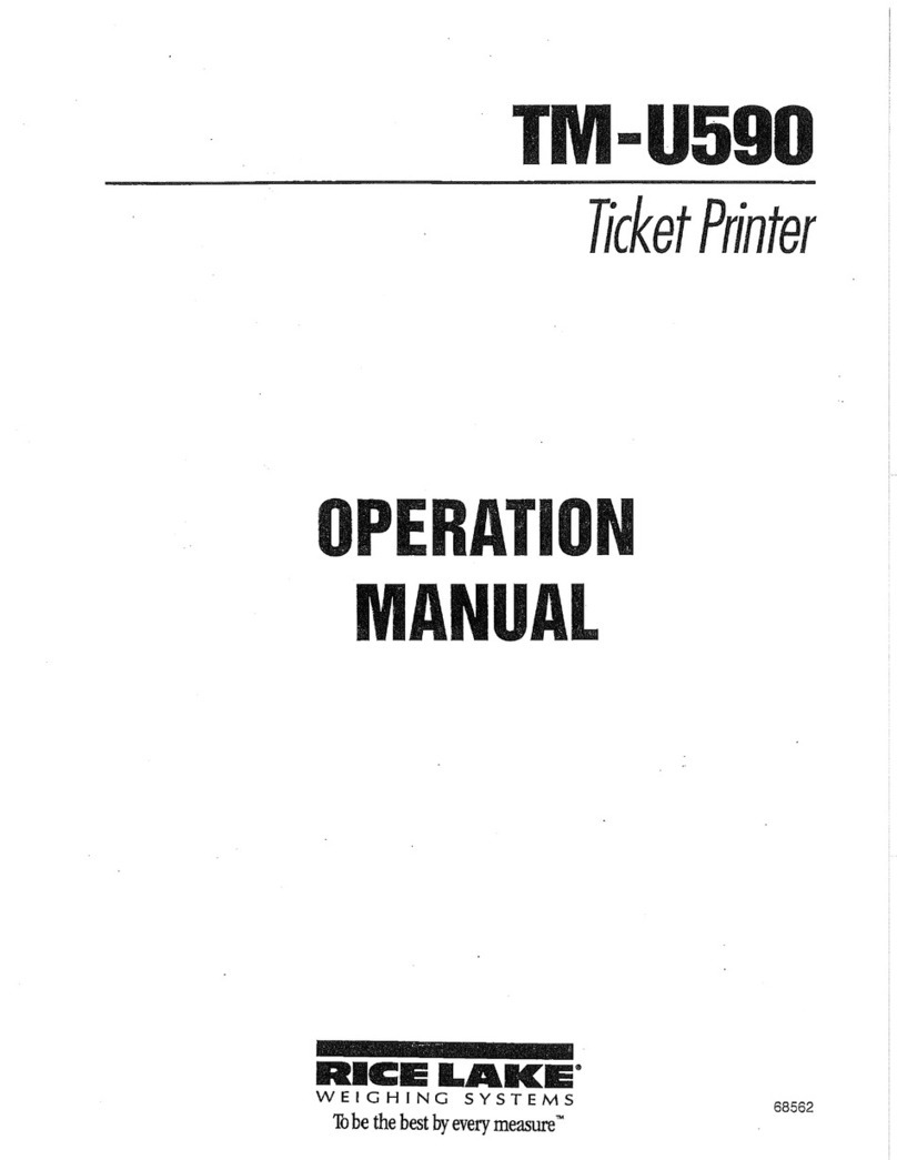 Rice Lake TM-U590 User manual Rice Lake TM-U590 User manual
