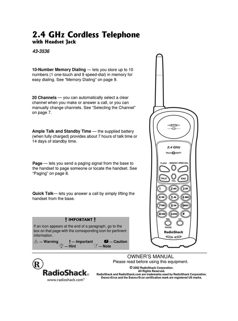 Radio Shack 43-3536 User manual