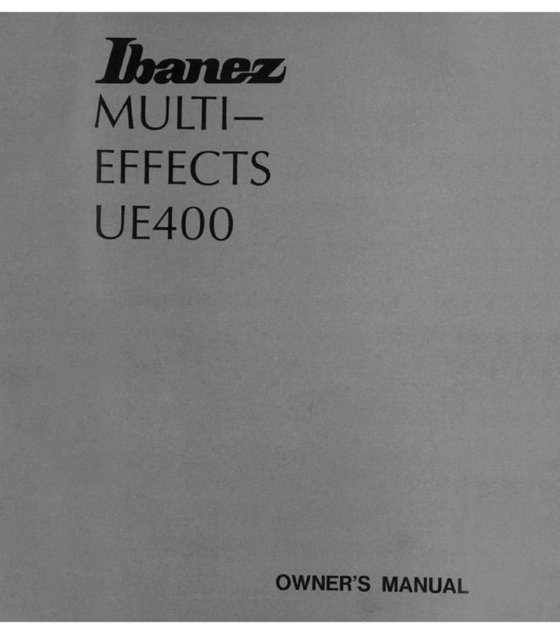 Ibanez UE400 owner's manual