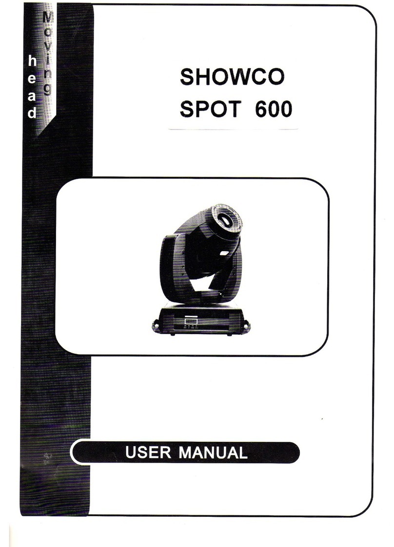 Showco Spot 600 user manual