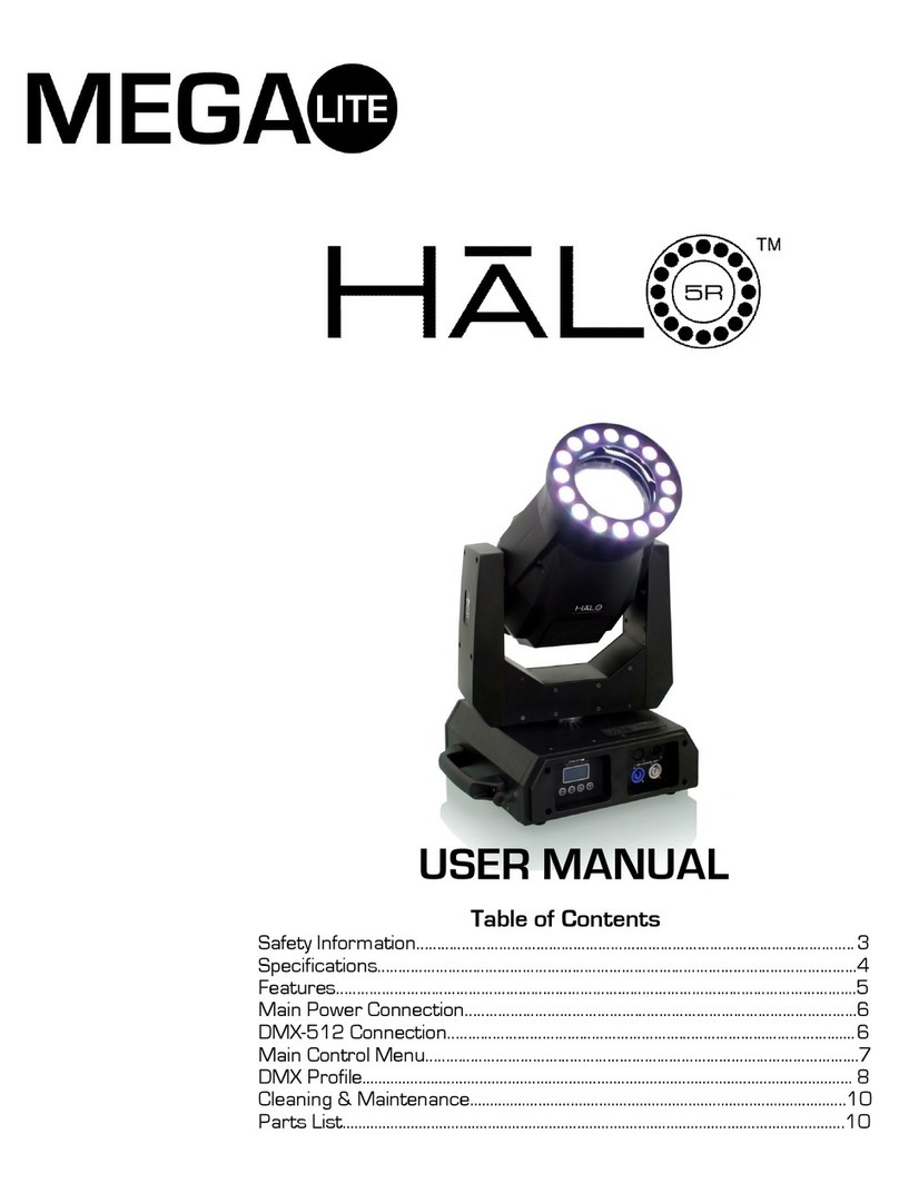 MegaLite Halo 5R user manual MegaLite Halo 5R user manual