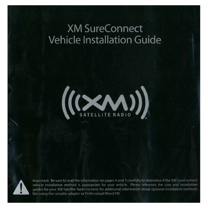 XM Satellite Radio SureConnect installation guide