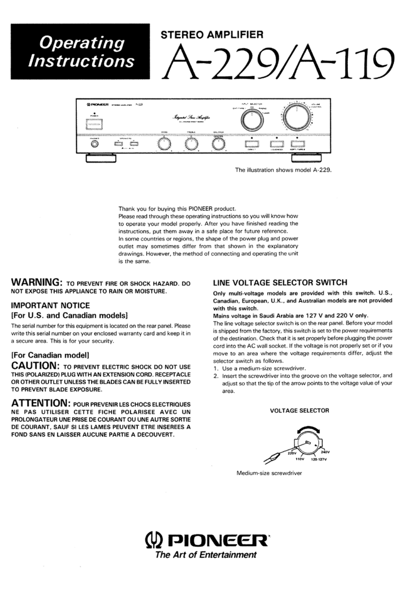 Pioneer A-229 User manual