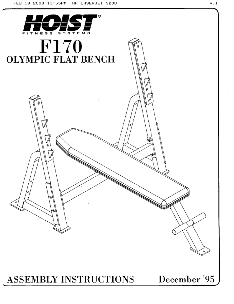 Hoist Fitness F170 Assembly instructions