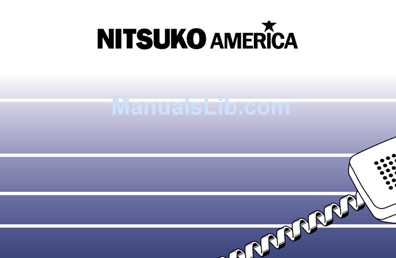Nitsuko NVM-Series User manual Nitsuko NVM-Series User manual