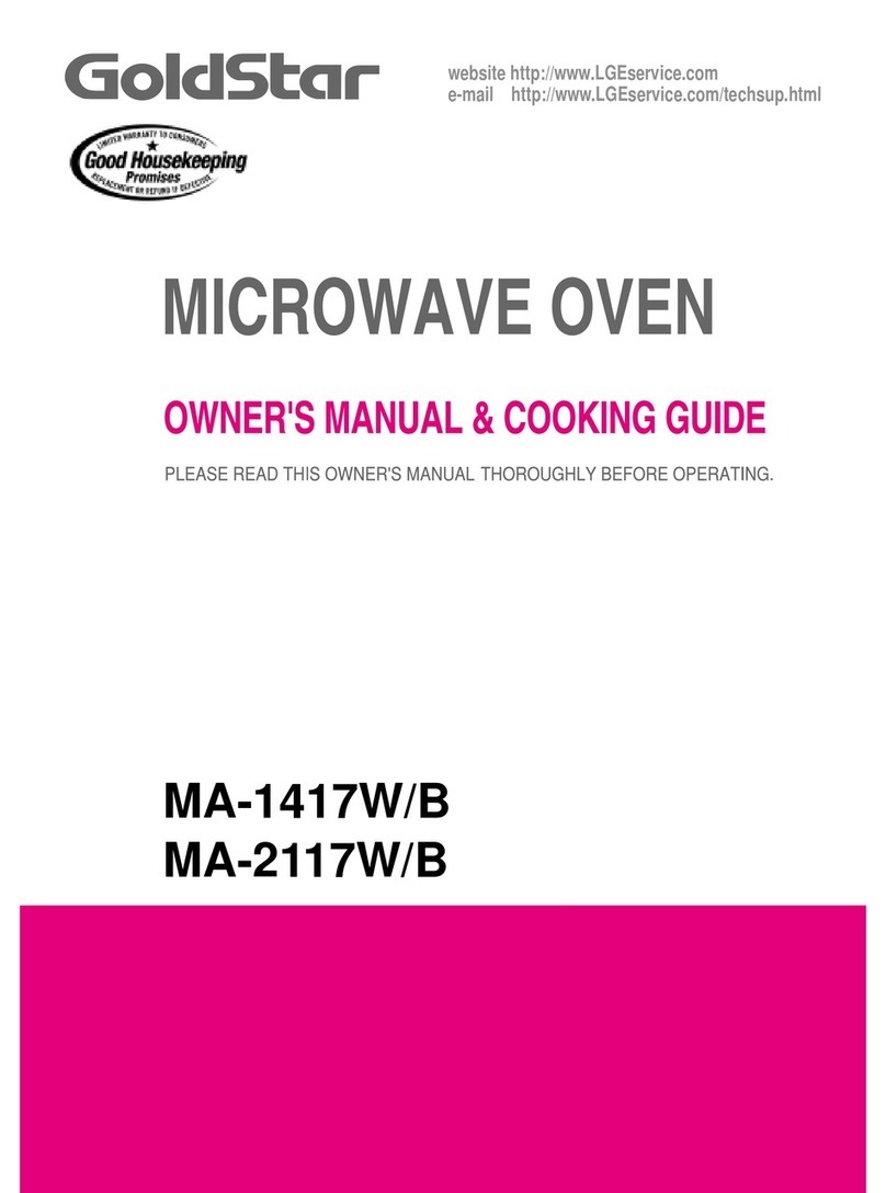 Goldstar MA-2117B Use and care manual Goldstar MA-2117B Use and care manual