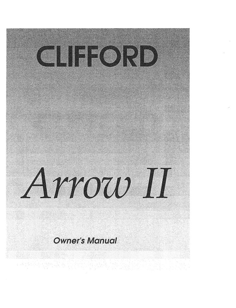 Clifford Arrow II owner's manual