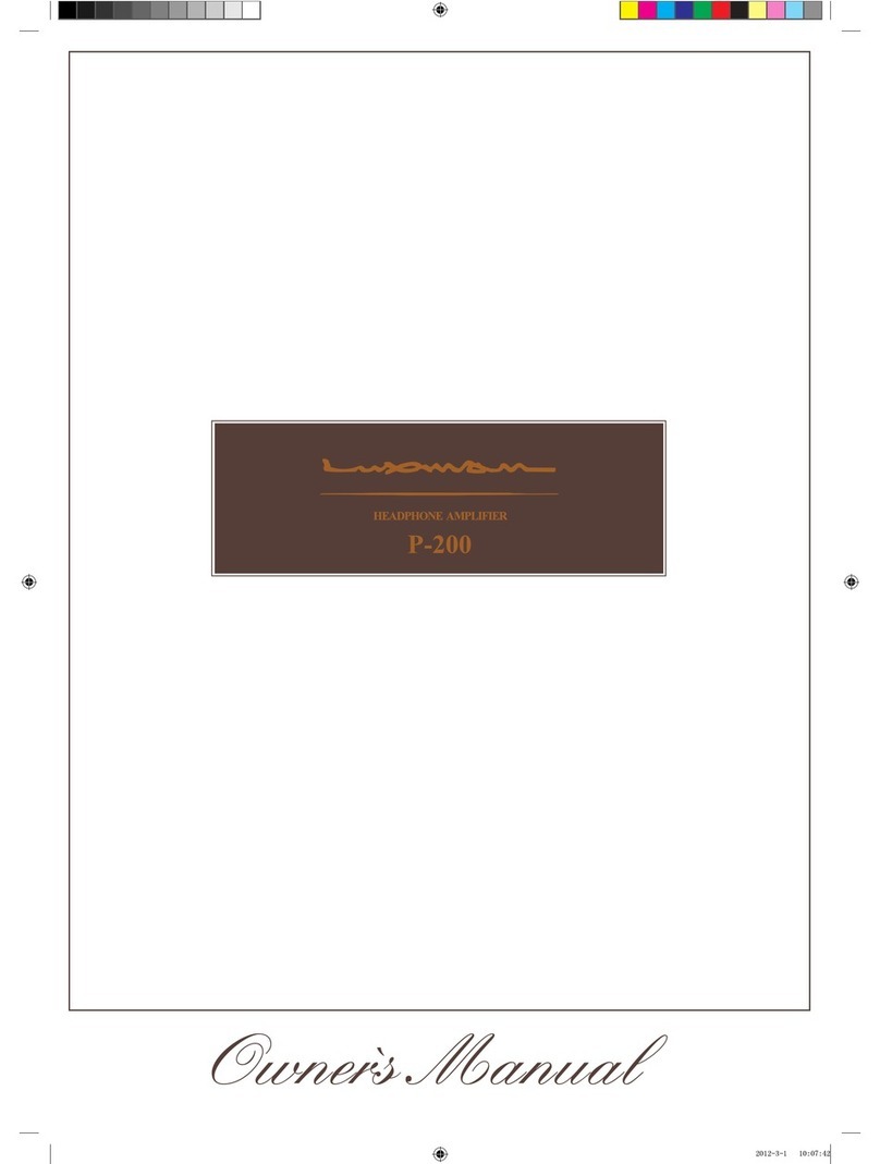 Luxman P-200 User manual Luxman P-200 User manual