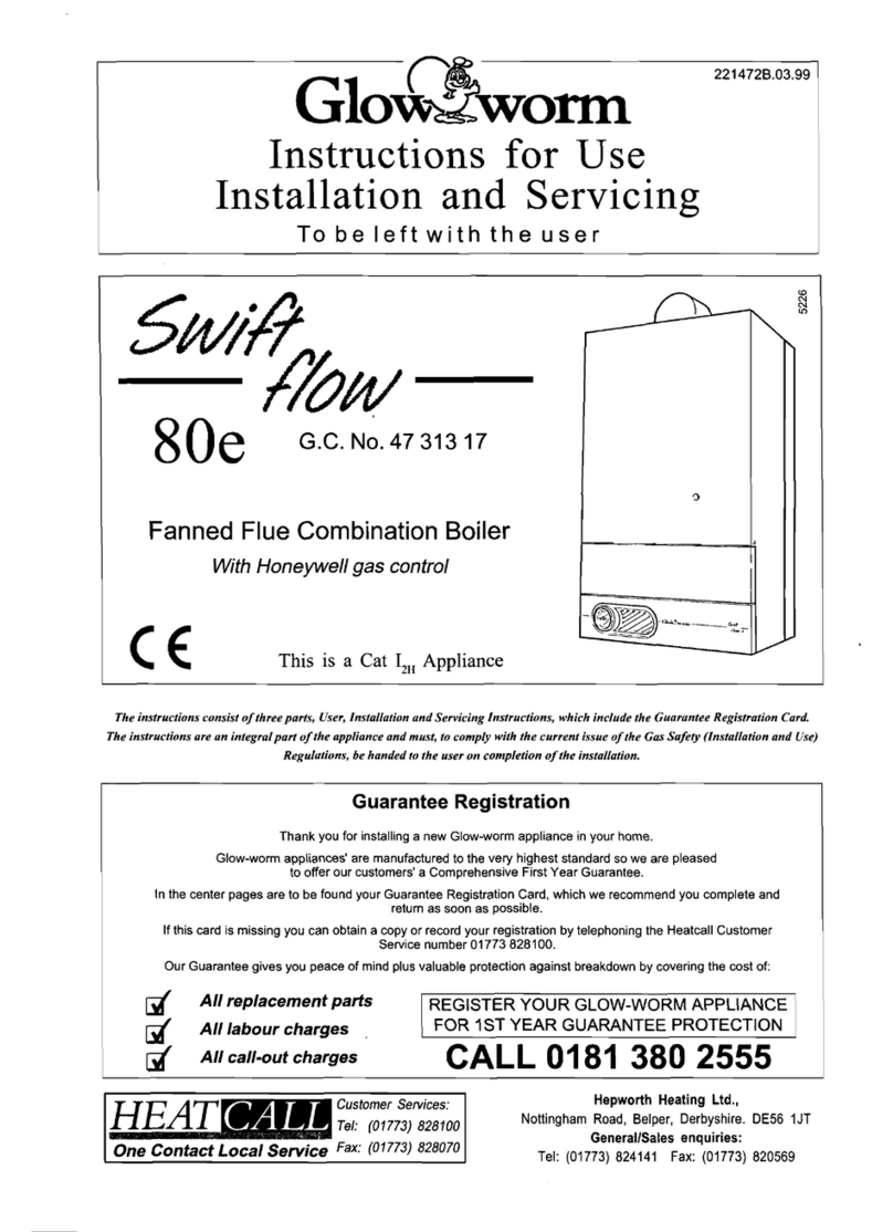Glowworm Swiftflow 80e User manual