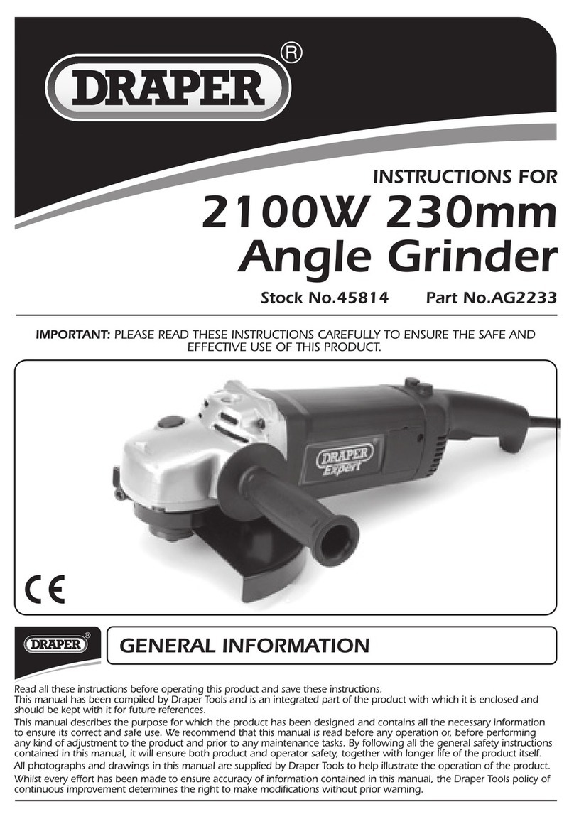 Draper AG2233 Instructions for use