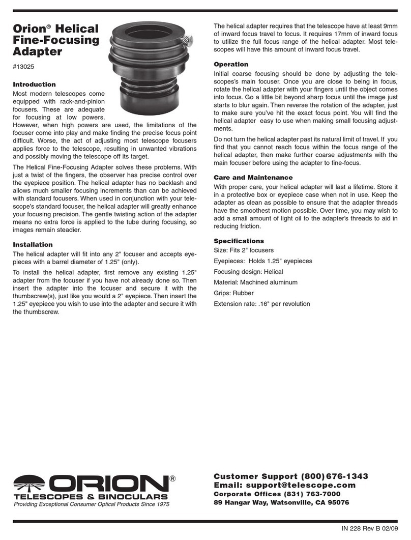 Orion 13025 User manual