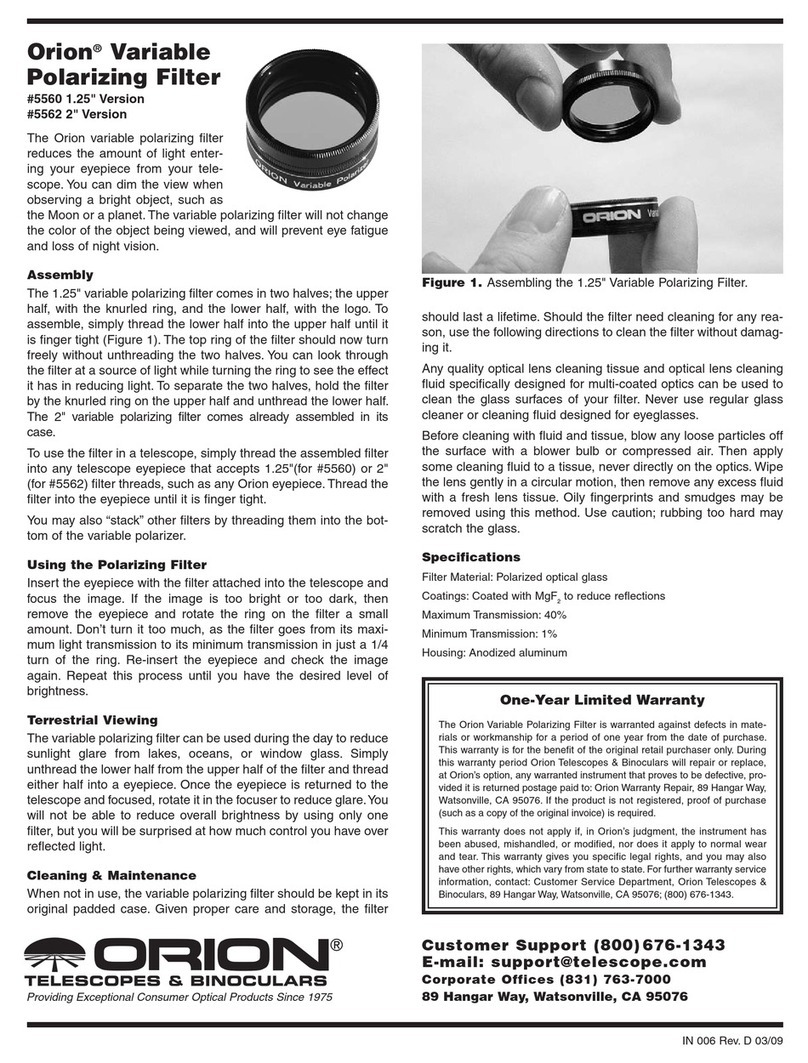 Orion #5562 2" Version manual