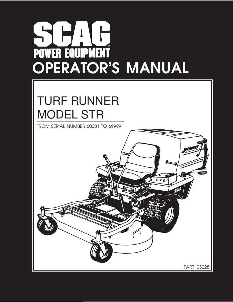 Scag Power Equipment STR Operator's manual