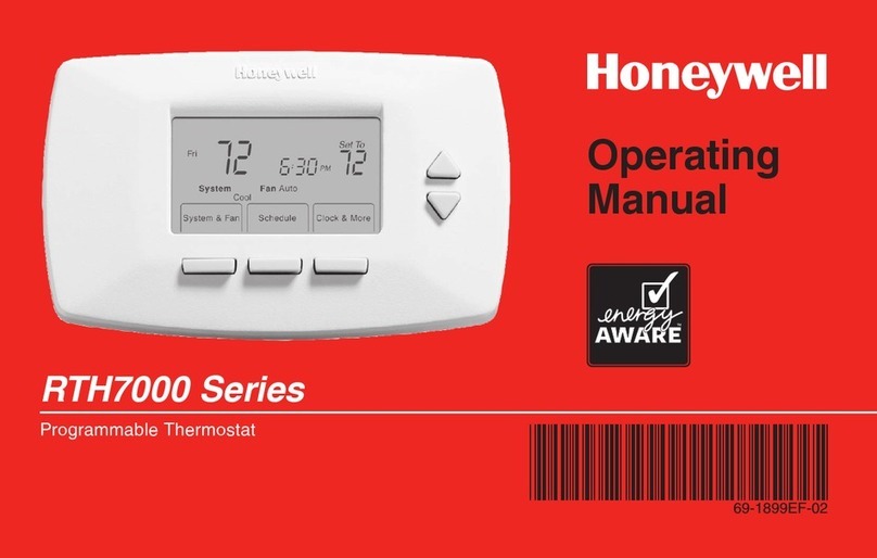 Honeywell RTH7000 User manual