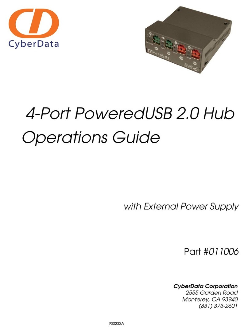 CyberData 11006 User manual