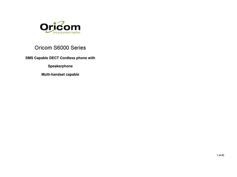 Oricom S6000 Series manual