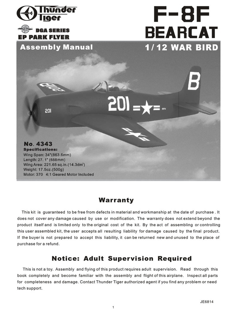 THUNDER TIGER F-8F BEARCAT - ASSEMBLY Assembly manual